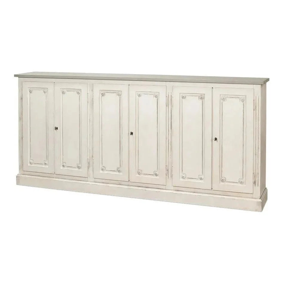 Bellagio Sideboard 96" White Grey - LOOMLAN - Sarreid - Sideboards