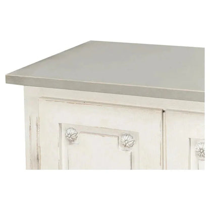 Bellagio Sideboard 96" White Grey - LOOMLAN - Sarreid - Sideboards