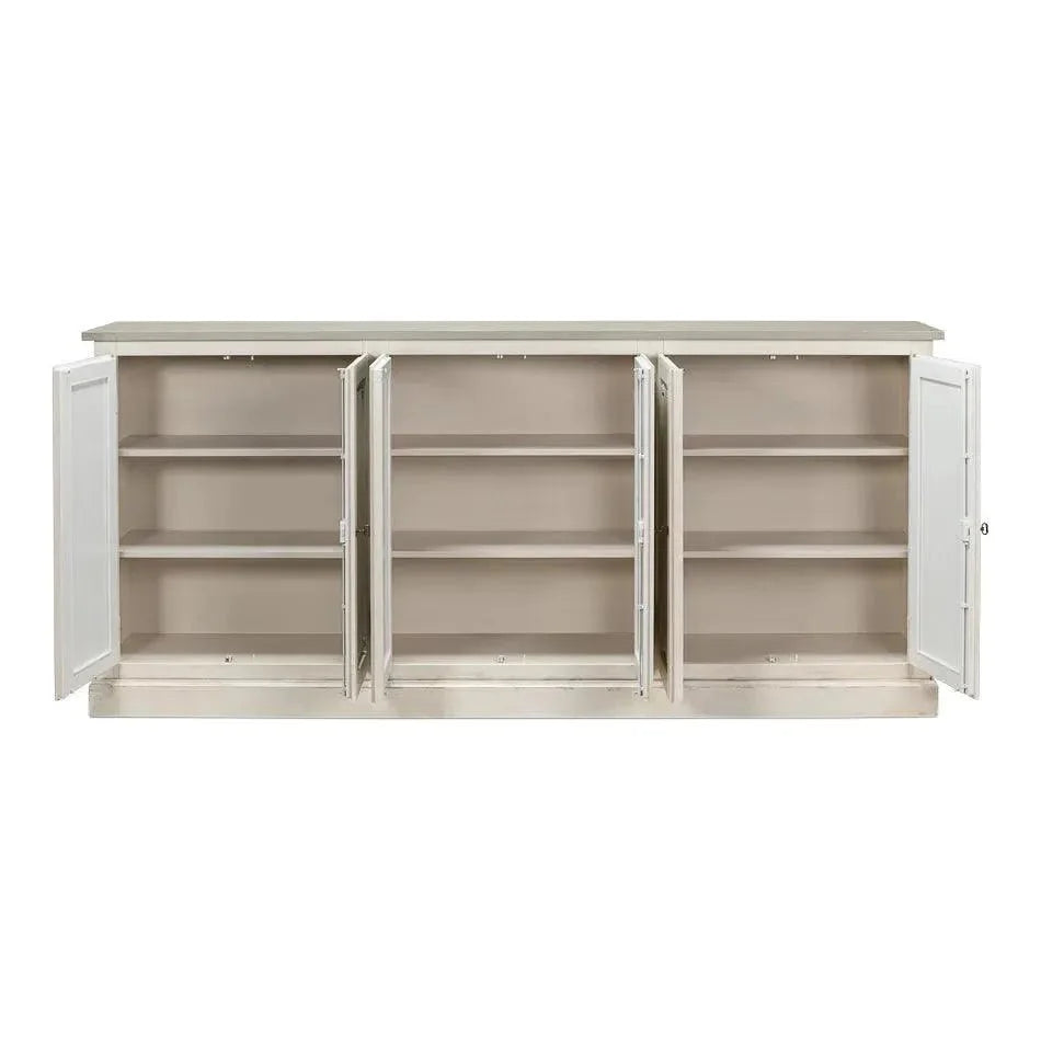 Bellagio Sideboard 96" White Grey - LOOMLAN - Sarreid - Sideboards