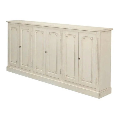 Bellagio Sideboard 96" White White - LOOMLAN - Sarreid - Sideboards