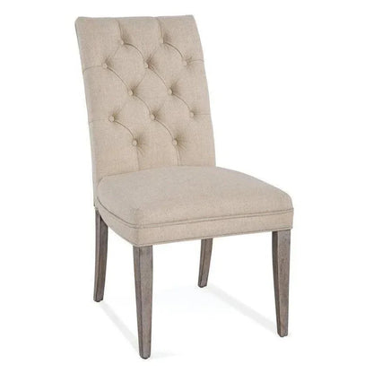 Bellamy Fabric Armless Dining Chair 2PC - LOOMLAN - Bassett Mirror - Dining Chairs