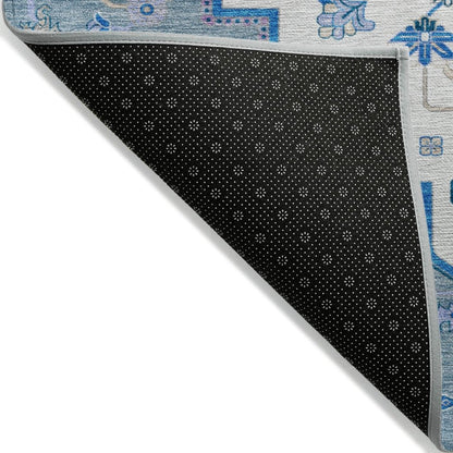 LOOMLAN Rugs Bellaya Blue Washable Indoor-Outdoor Rug