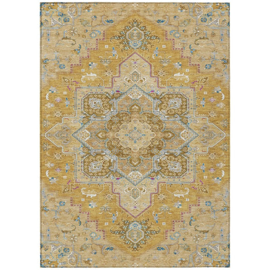 LOOMLAN Rugs Bellaya Gold Washable Indoor-Outdoor Rug