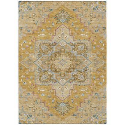 LOOMLAN Rugs Bellaya Gold Washable Indoor-Outdoor Rug