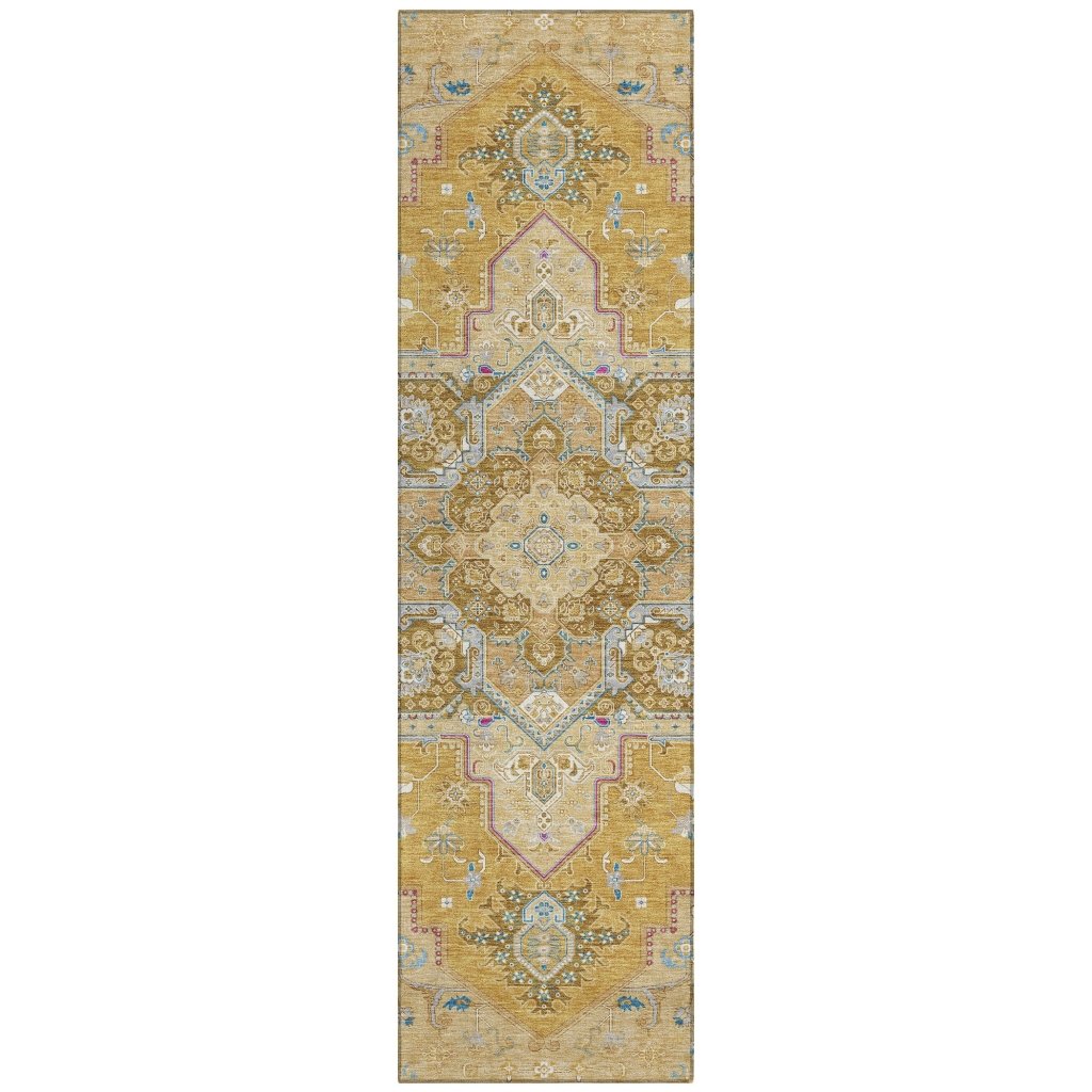 LOOMLAN Rugs Bellaya Gold Washable Indoor-Outdoor Rug