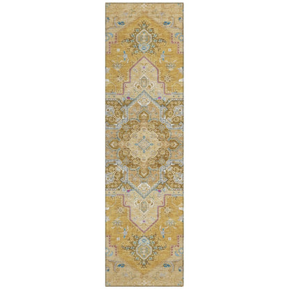 LOOMLAN Rugs Bellaya Gold Washable Indoor-Outdoor Rug