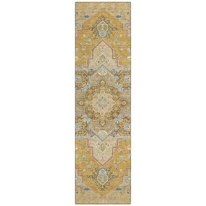 LOOMLAN Rugs Bellaya Gold Washable Indoor-Outdoor Rug