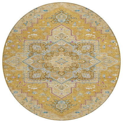 LOOMLAN Rugs Bellaya Gold Washable Indoor-Outdoor Rug