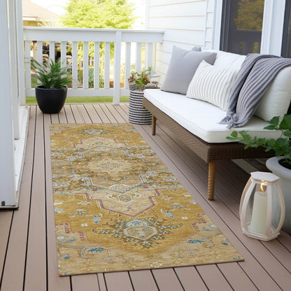 LOOMLAN Rugs Bellaya Gold Washable Indoor-Outdoor Rug