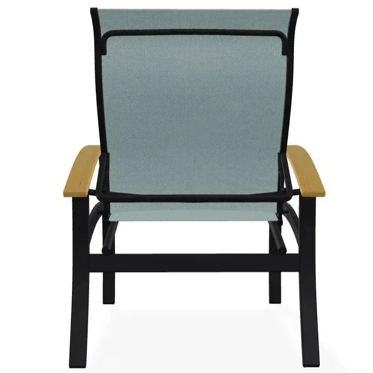 Belle Isle Multi - Position MGP Armed Dining Chair - LOOMLAN - Telescope - Outdoor Dining Chairs