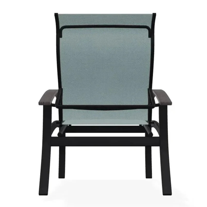 Belle Isle Multi - Position MGP Armed Dining Chair - LOOMLAN - Telescope - Outdoor Dining Chairs
