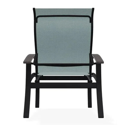Belle Isle Multi - Position MGP Armed Dining Chair - LOOMLAN - Telescope - Outdoor Dining Chairs