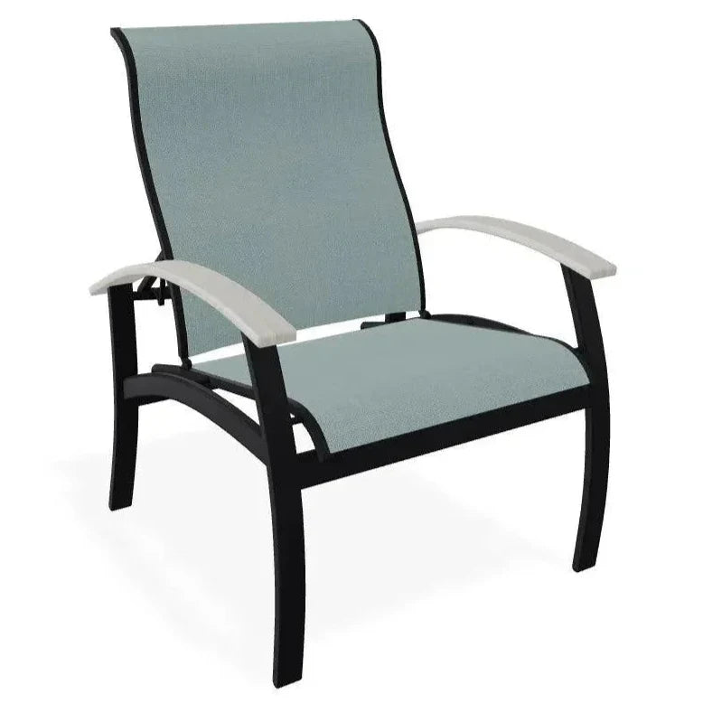 Belle Isle Multi - Position MGP Armed Dining Chair - LOOMLAN - Telescope - Outdoor Dining Chairs