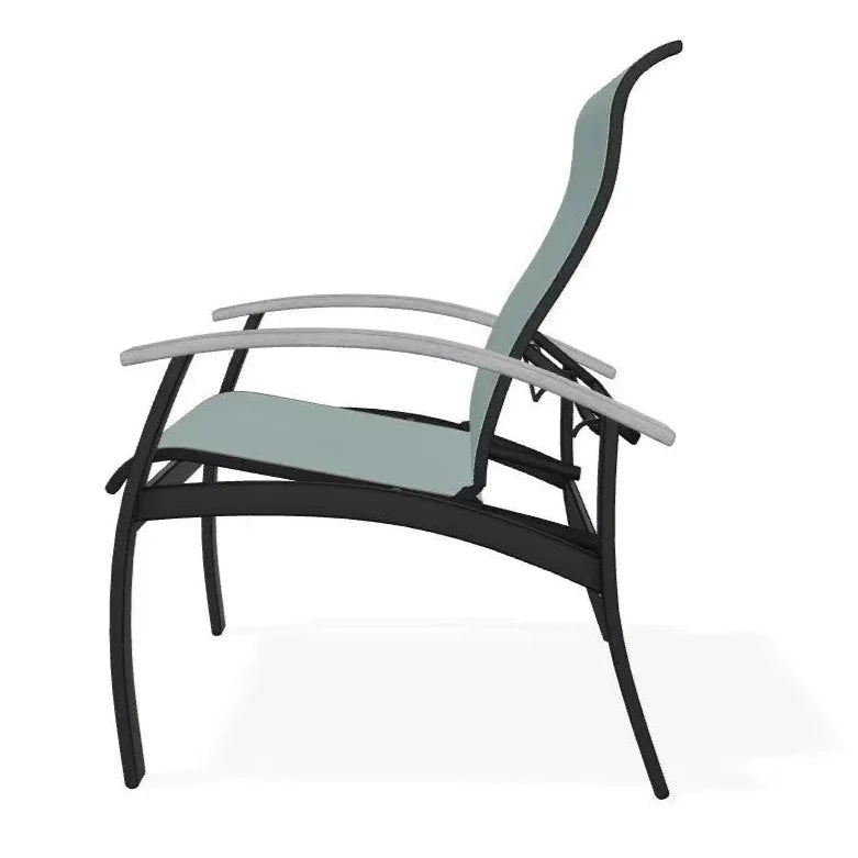 Belle Isle Multi - Position MGP Armed Dining Chair - LOOMLAN - Telescope - Outdoor Dining Chairs