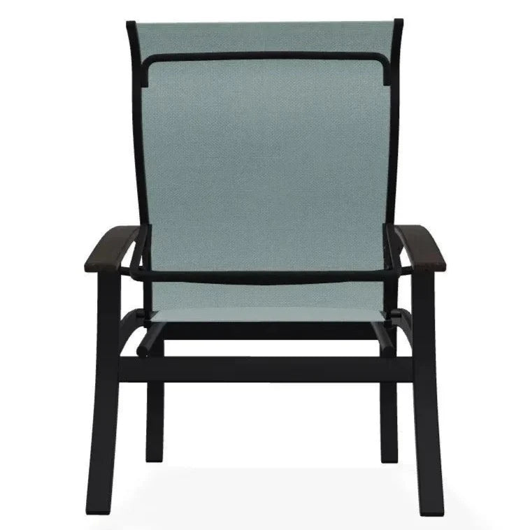 Belle Isle Multi - Position MGP Armed Dining Chair - LOOMLAN - Telescope - Outdoor Dining Chairs