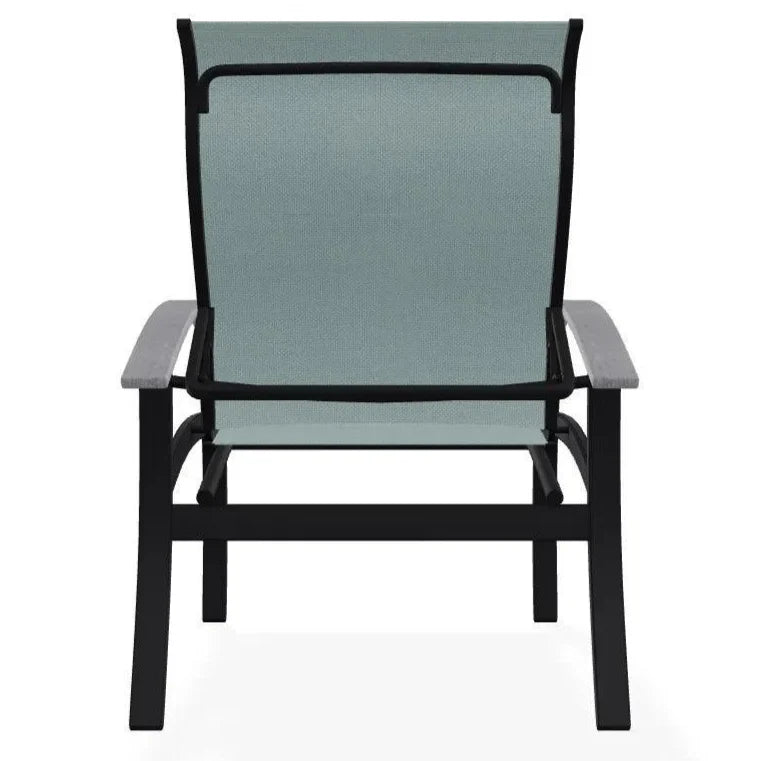 Belle Isle Multi - Position MGP Armed Dining Chair - LOOMLAN - Telescope - Outdoor Dining Chairs