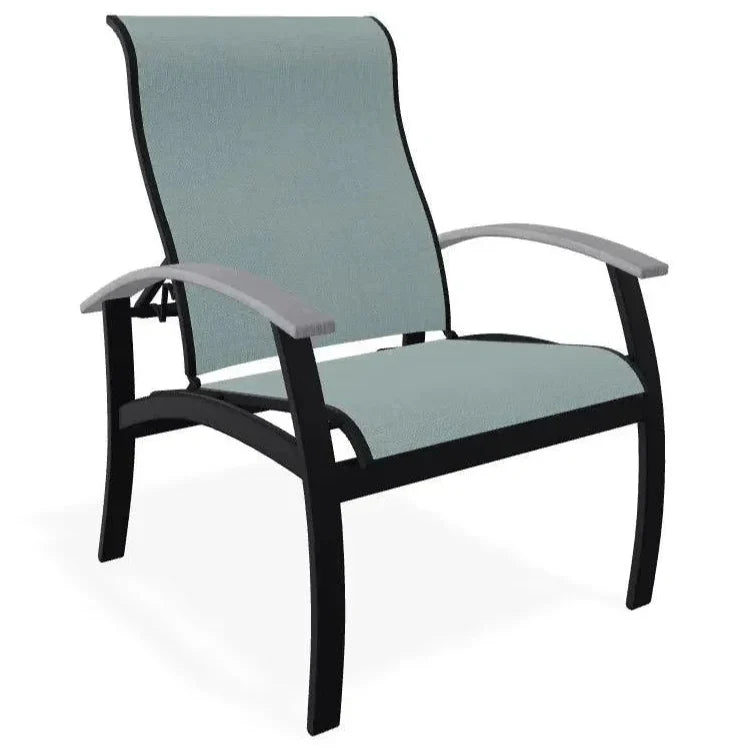 Belle Isle Multi - Position MGP Armed Dining Chair - LOOMLAN - Telescope - Outdoor Dining Chairs