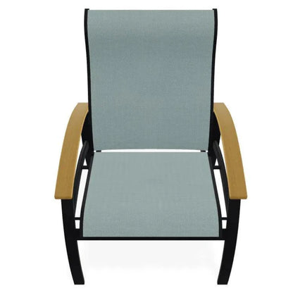 Belle Isle Multi - Position MGP Armed Dining Chair - LOOMLAN - Telescope - Outdoor Dining Chairs