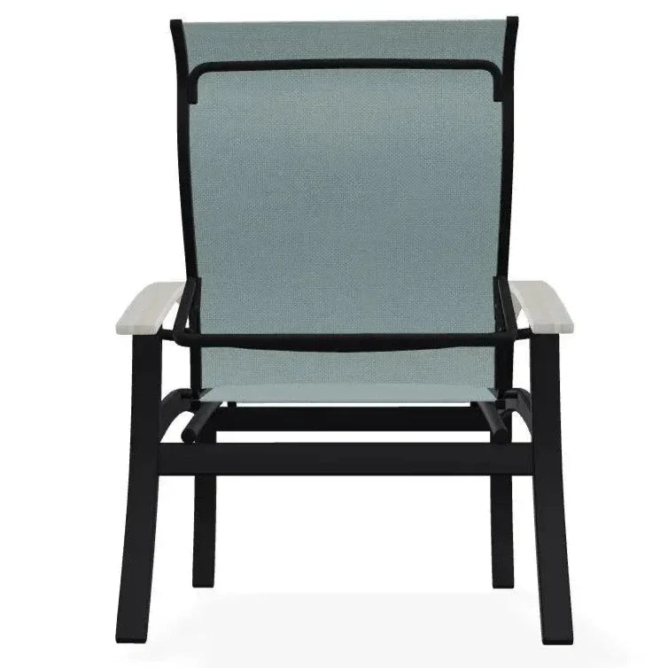 Belle Isle Multi - Position MGP Armed Dining Chair - LOOMLAN - Telescope - Outdoor Dining Chairs