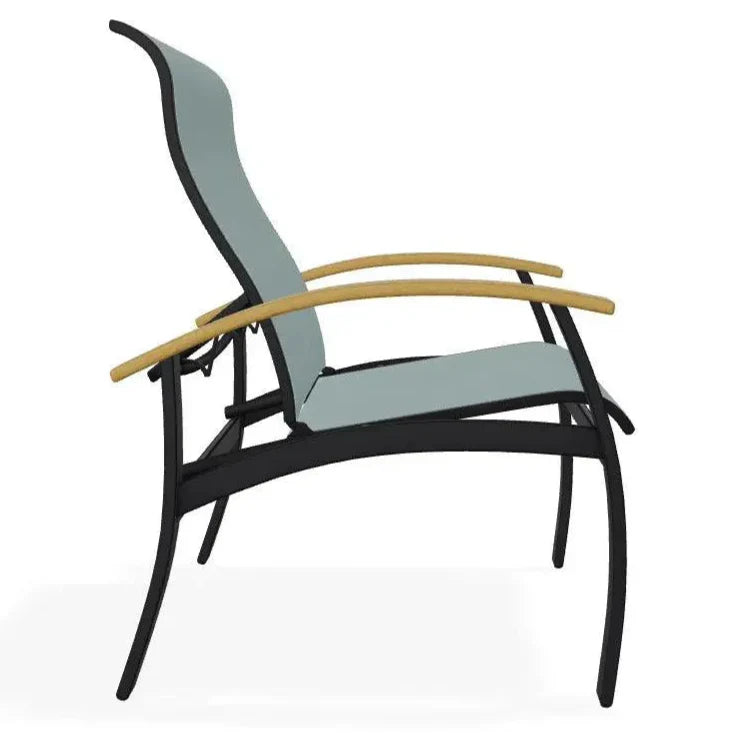 Belle Isle Multi - Position MGP Armed Dining Chair - LOOMLAN - Telescope - Outdoor Dining Chairs