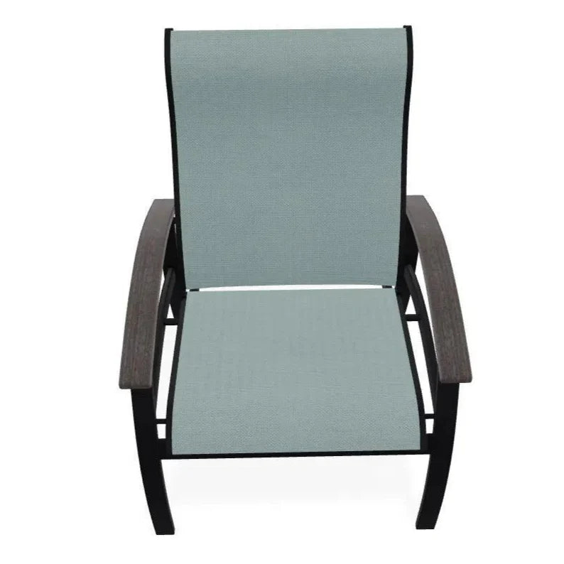 Belle Isle Multi - Position MGP Armed Dining Chair - LOOMLAN - Telescope - Outdoor Dining Chairs