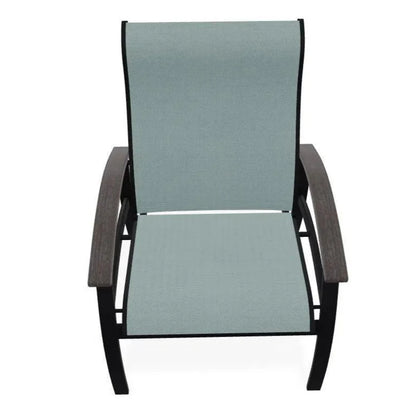 Belle Isle Multi - Position MGP Armed Dining Chair - LOOMLAN - Telescope - Outdoor Dining Chairs