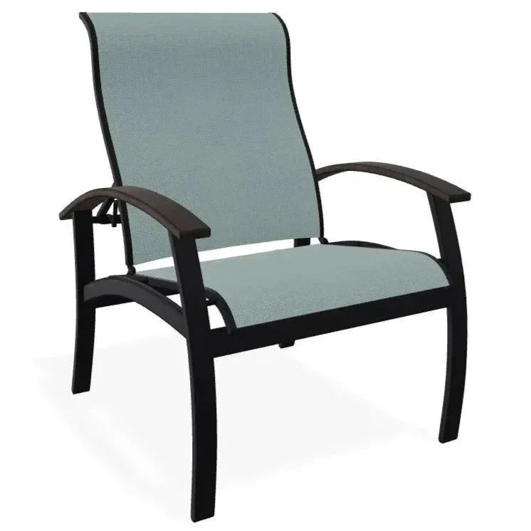 Belle Isle Multi - Position MGP Armed Dining Chair - LOOMLAN - Telescope - Outdoor Dining Chairs