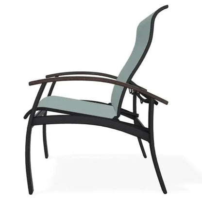 Belle Isle Multi - Position MGP Armed Dining Chair - LOOMLAN - Telescope - Outdoor Dining Chairs