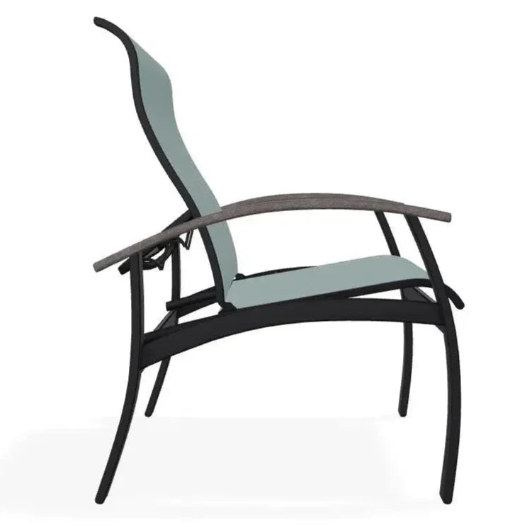 Belle Isle Multi - Position MGP Armed Dining Chair - LOOMLAN - Telescope - Outdoor Dining Chairs