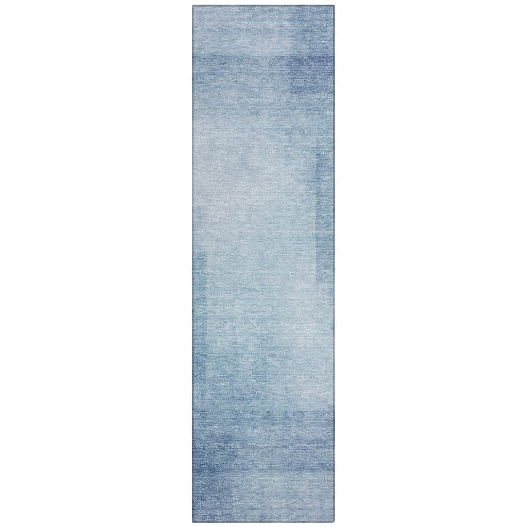 LOOMLAN Rugs Belvara Blue Washable Indoor-Outdoor Rug