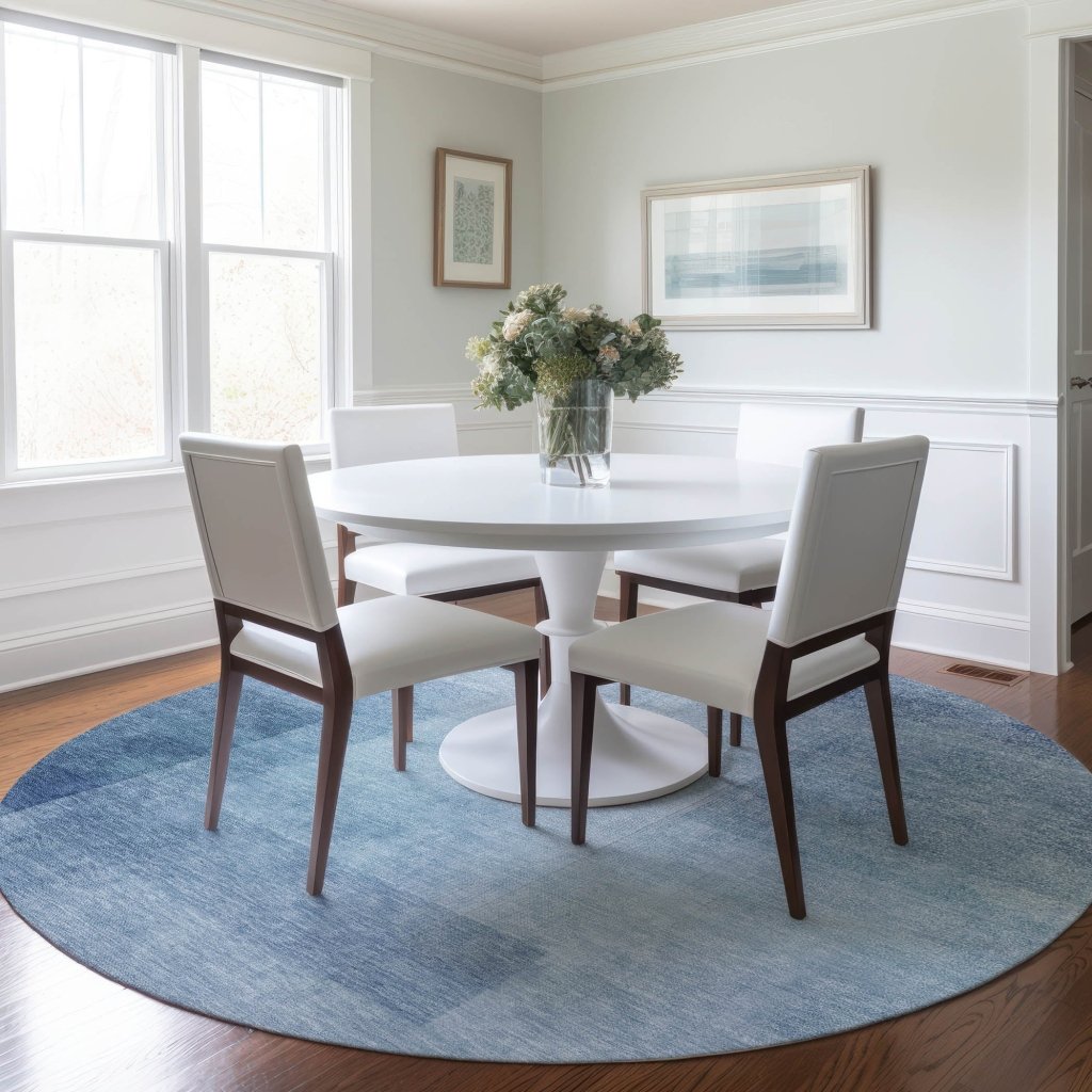 LOOMLAN Rugs Belvara Blue Washable Indoor-Outdoor Rug