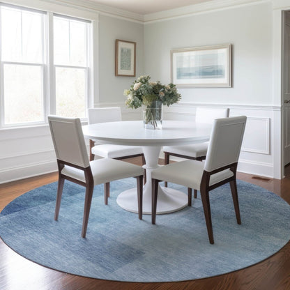 LOOMLAN Rugs Belvara Blue Washable Indoor-Outdoor Rug