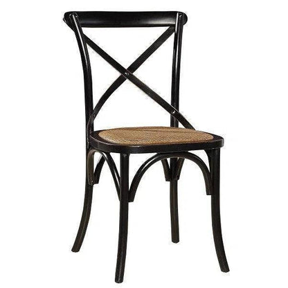 Bentwood Wood d Armless Dining Chair 2PC - LOOMLAN - Furniture Classics - Dining Chairs