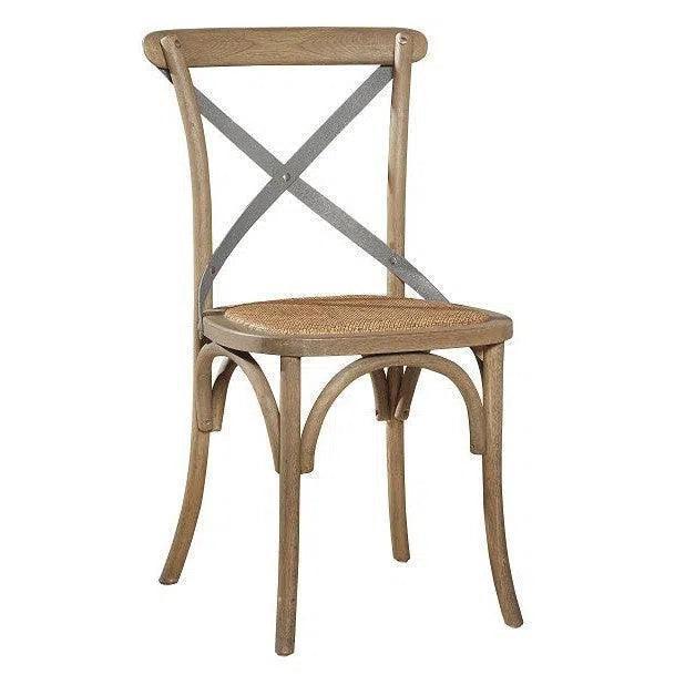 Bentwood Wood d Armless Dining Chair 2PC - LOOMLAN - Furniture Classics - Dining Chairs