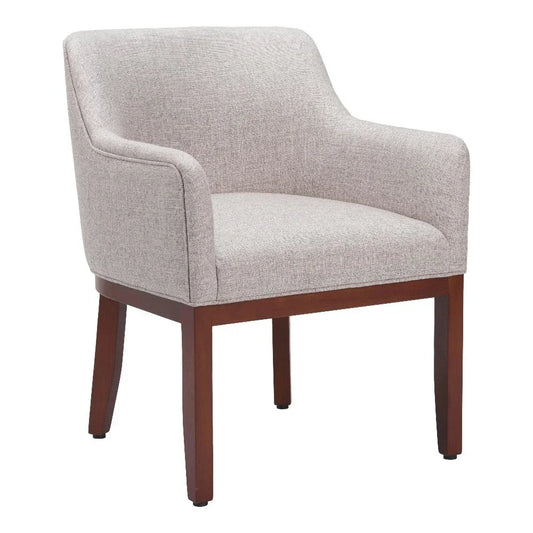 Zuo Modern Berbera Wood Gray Arm Dining Chair