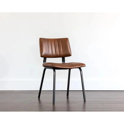 SUNPAN Berkley Leather Armless Dining Chair 2PC