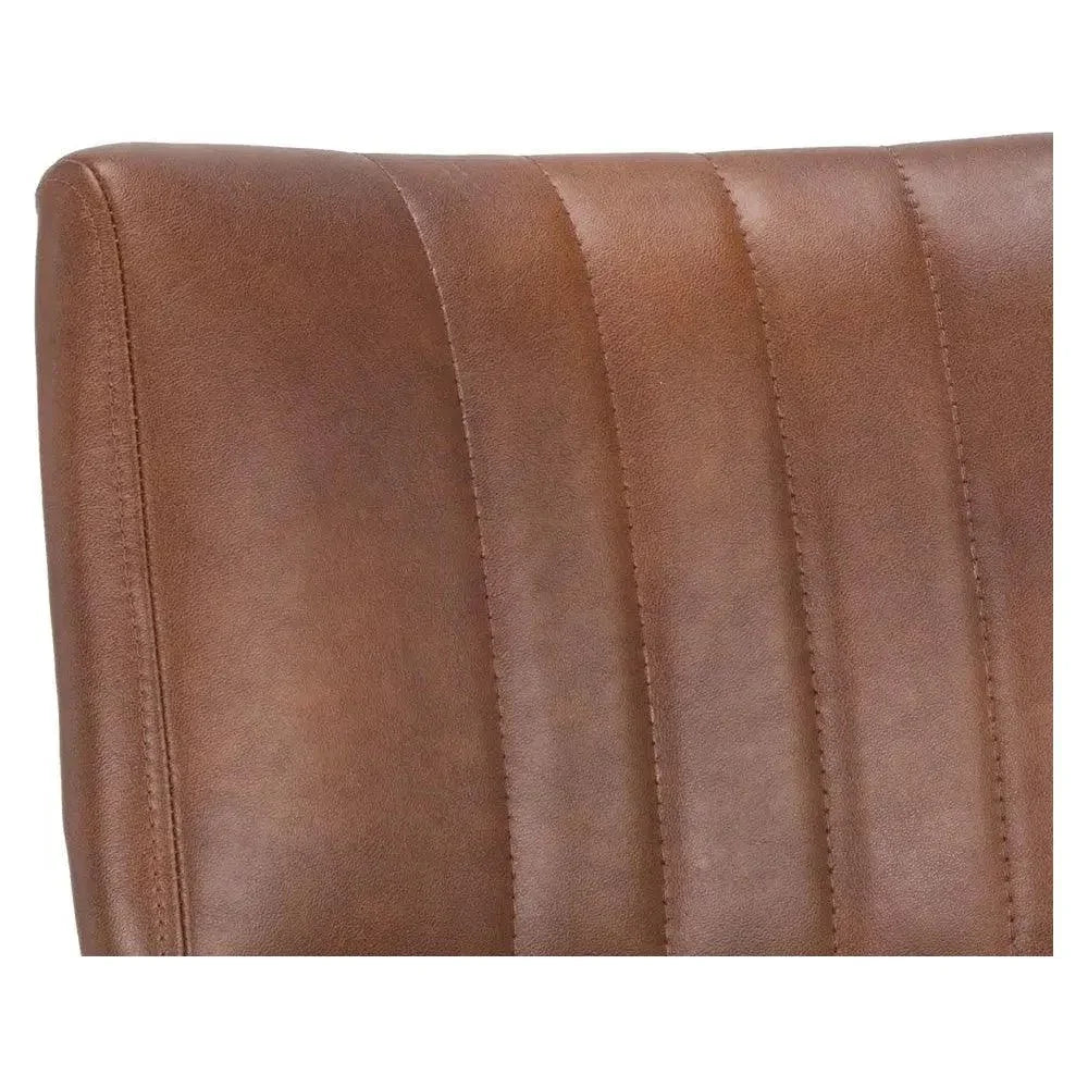 SUNPAN Berkley Leather Armless Dining Chair 2PC