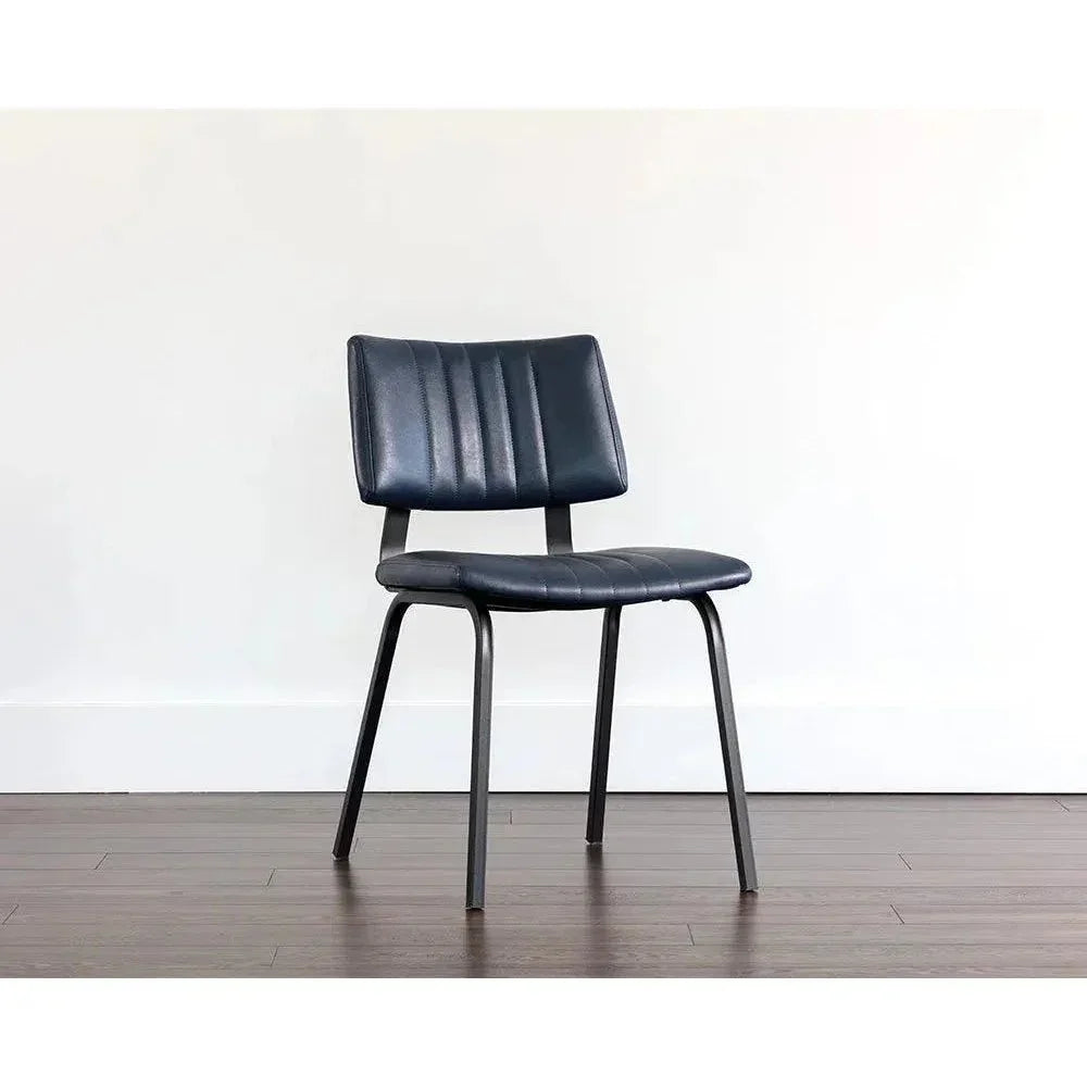 SUNPAN Berkley Leather Armless Dining Chair 2PC