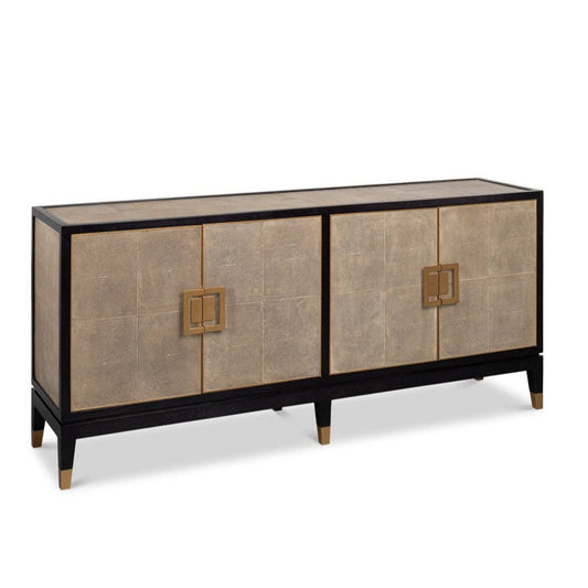 Sarreid Beto Four Door Leather Sideboard