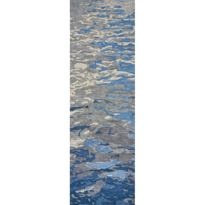 Boil Abstract Blue Large Area Rugs For Living Room - LOOMLAN - LOOMLAN - Area Rugs