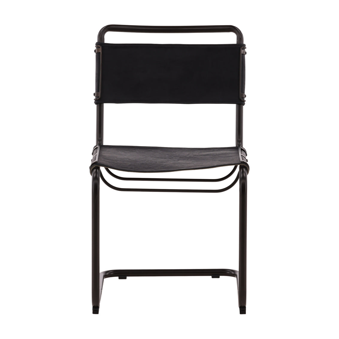 Furniture Classics Harrison Black Leather Side Chair 2PC