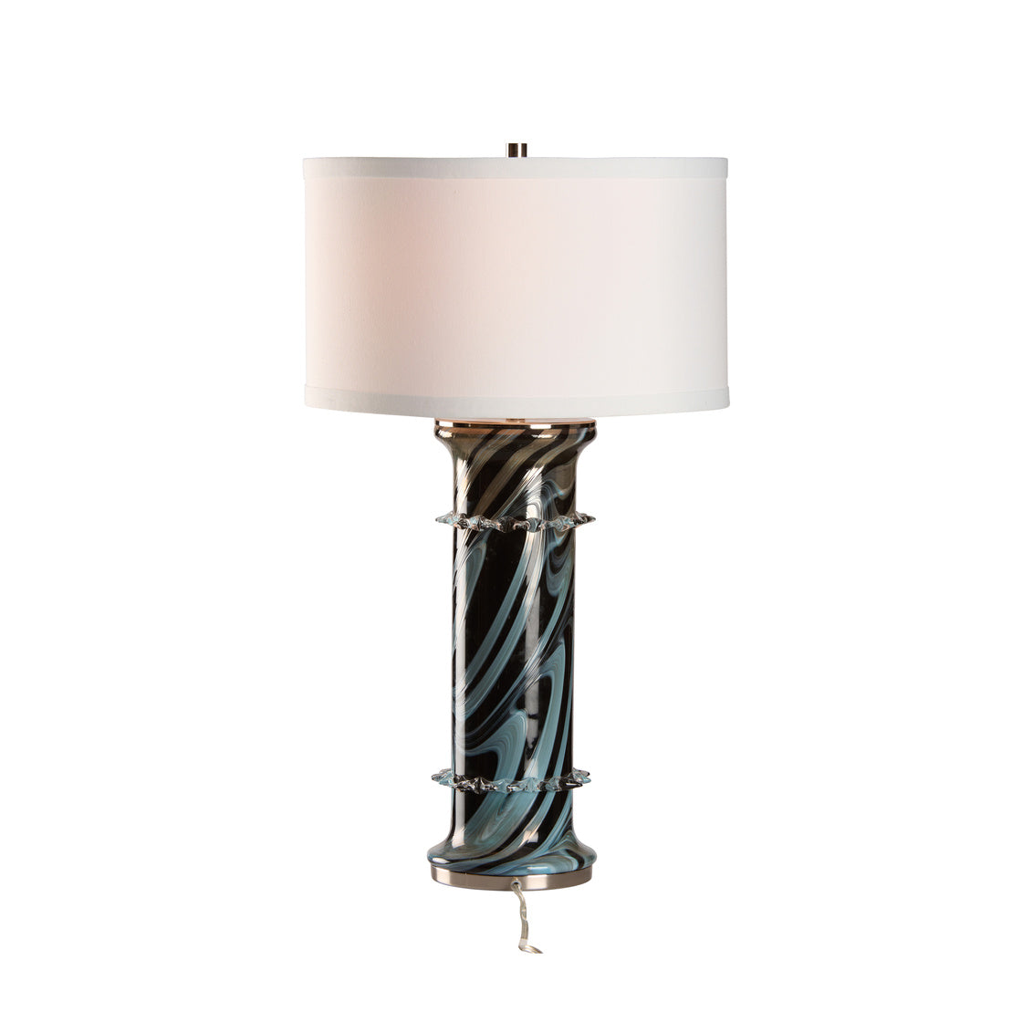 Wildwood Belluci Italian Glass Black Table Lamp