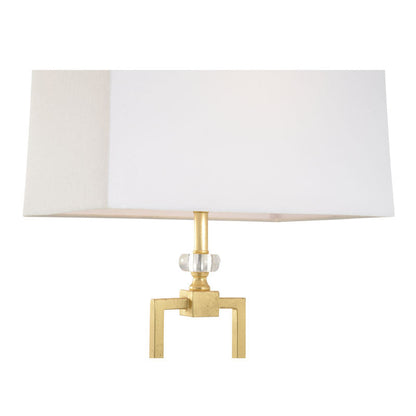 Chelsea House Serene Acrylic Rectangular Base Table Lamp