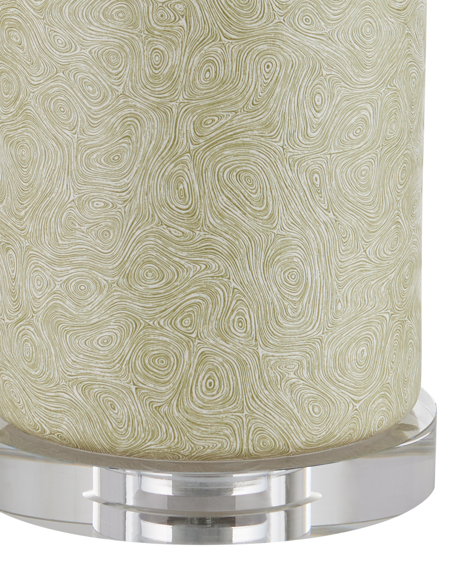 Verdure Cylinder Green Table Lamp