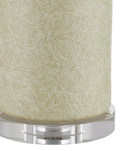 Verdure Cylinder Green Table Lamp