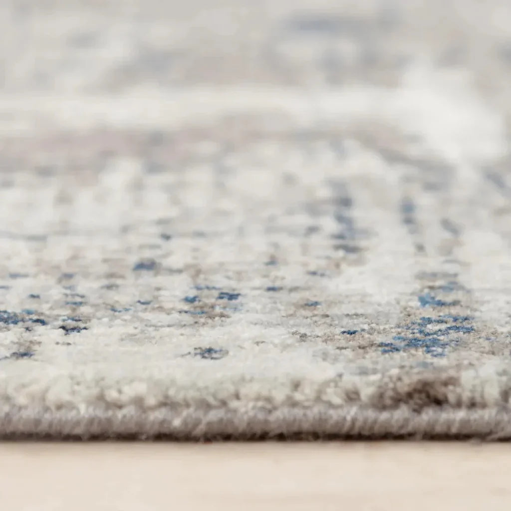 Auri Abstract Gray/ Blue Large Area Rugs - LOOMLAN - LOOMLAN - Area Rugs