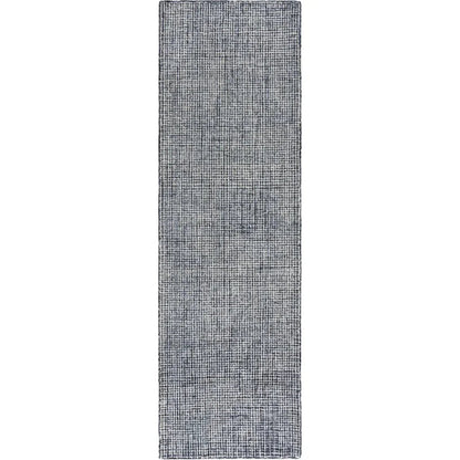 Chlo Wool Black Hallway Kitchen Runner Rug