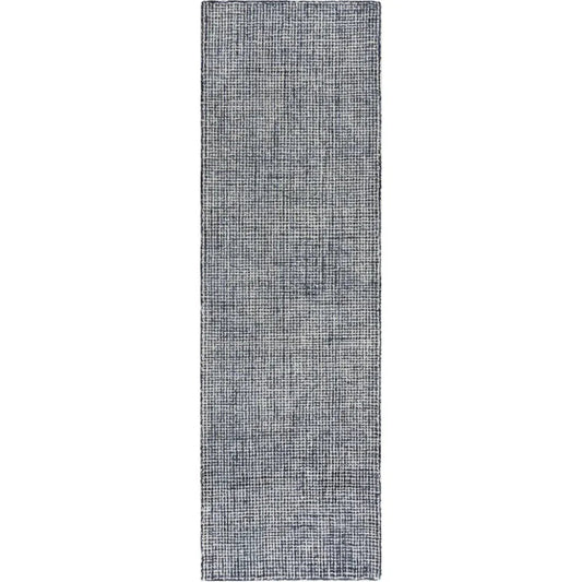 Chlo Wool Black Hallway Kitchen Runner Rug