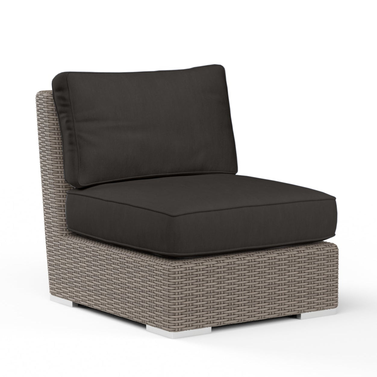 Coronado Sunbrella Upholstered Armless Outdoor Club Chair