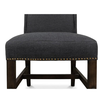 Black High Back Dining Chairs Set of 2 - LOOMLAN - Sarreid - Dining Chairs